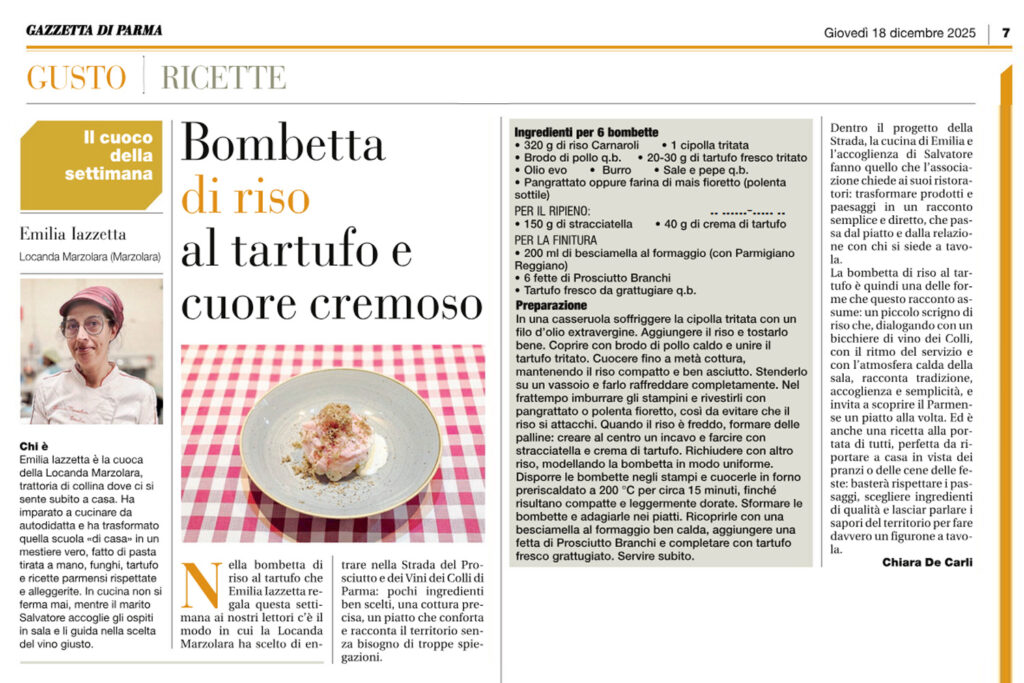 locanda marzolara su gazzetta di parma